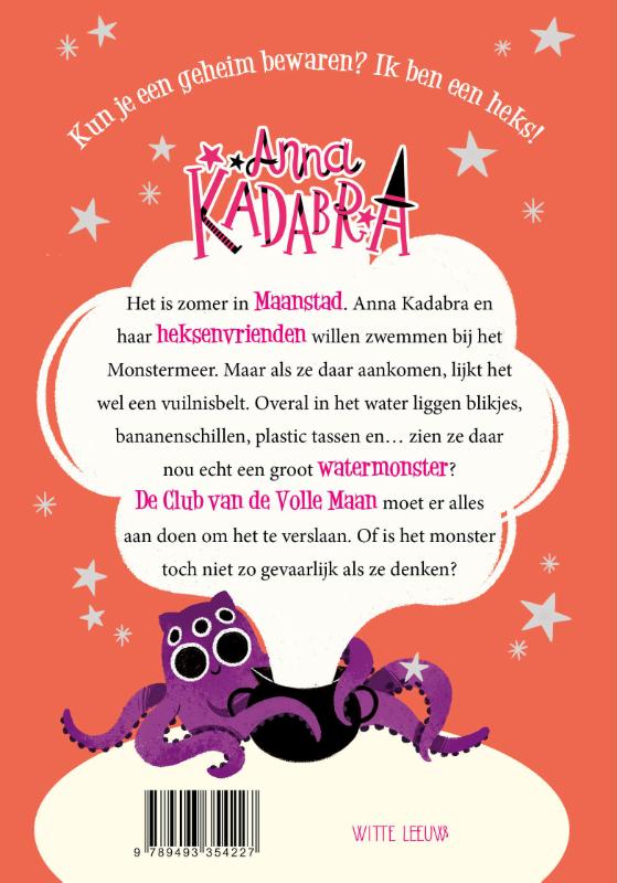 Achterkant van Anna Kadabra - Een monster in het bad