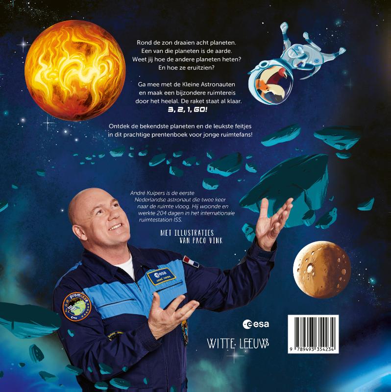 Achterkant van Reis langs de planeten