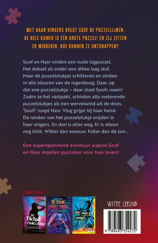 Achterkant van De Puzzel Challenge