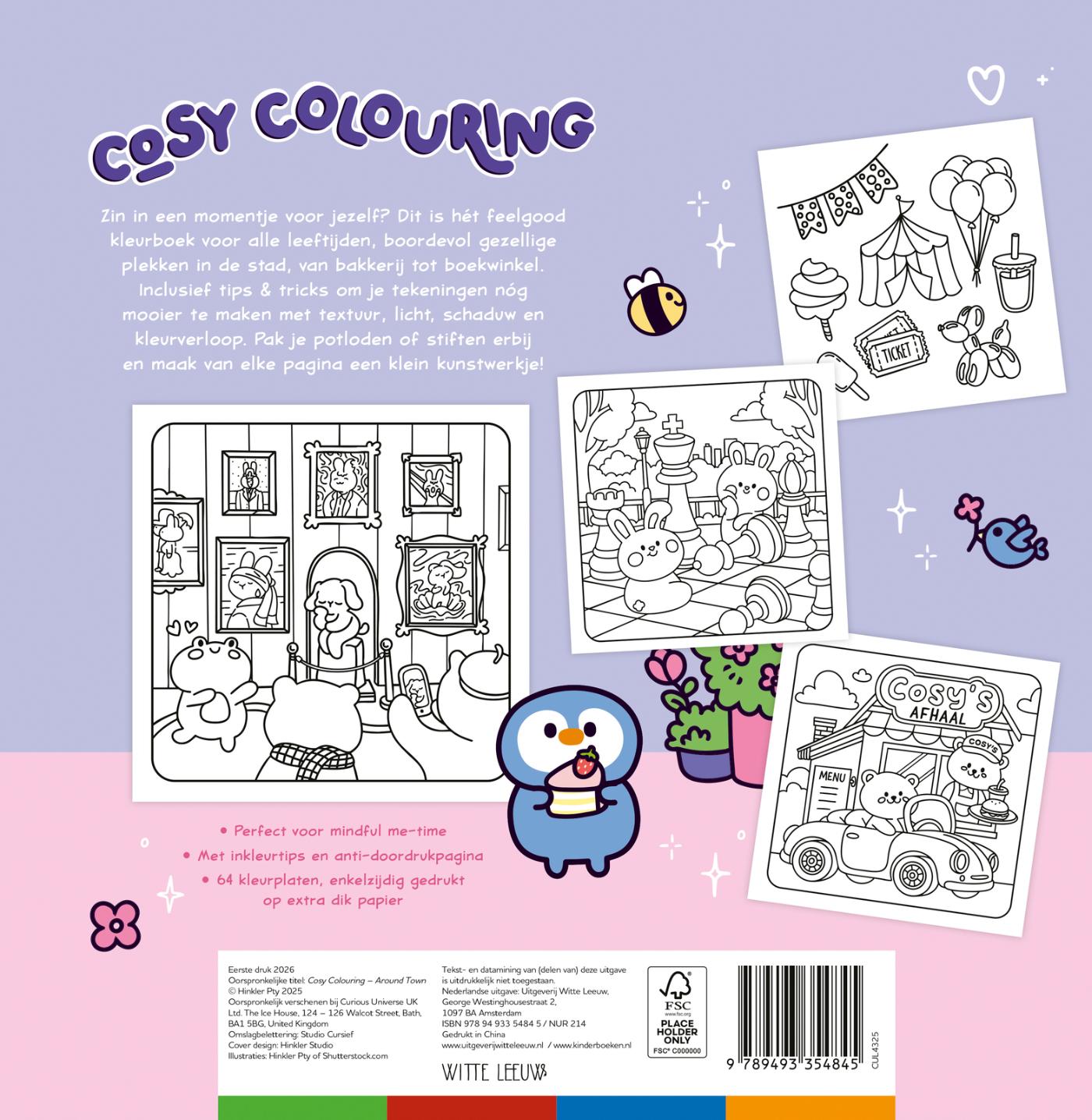 Achterkant van Cosy Colouring