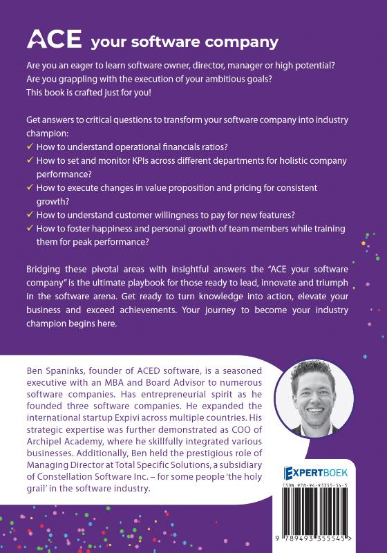 Achterkant van ACE Your Software Company