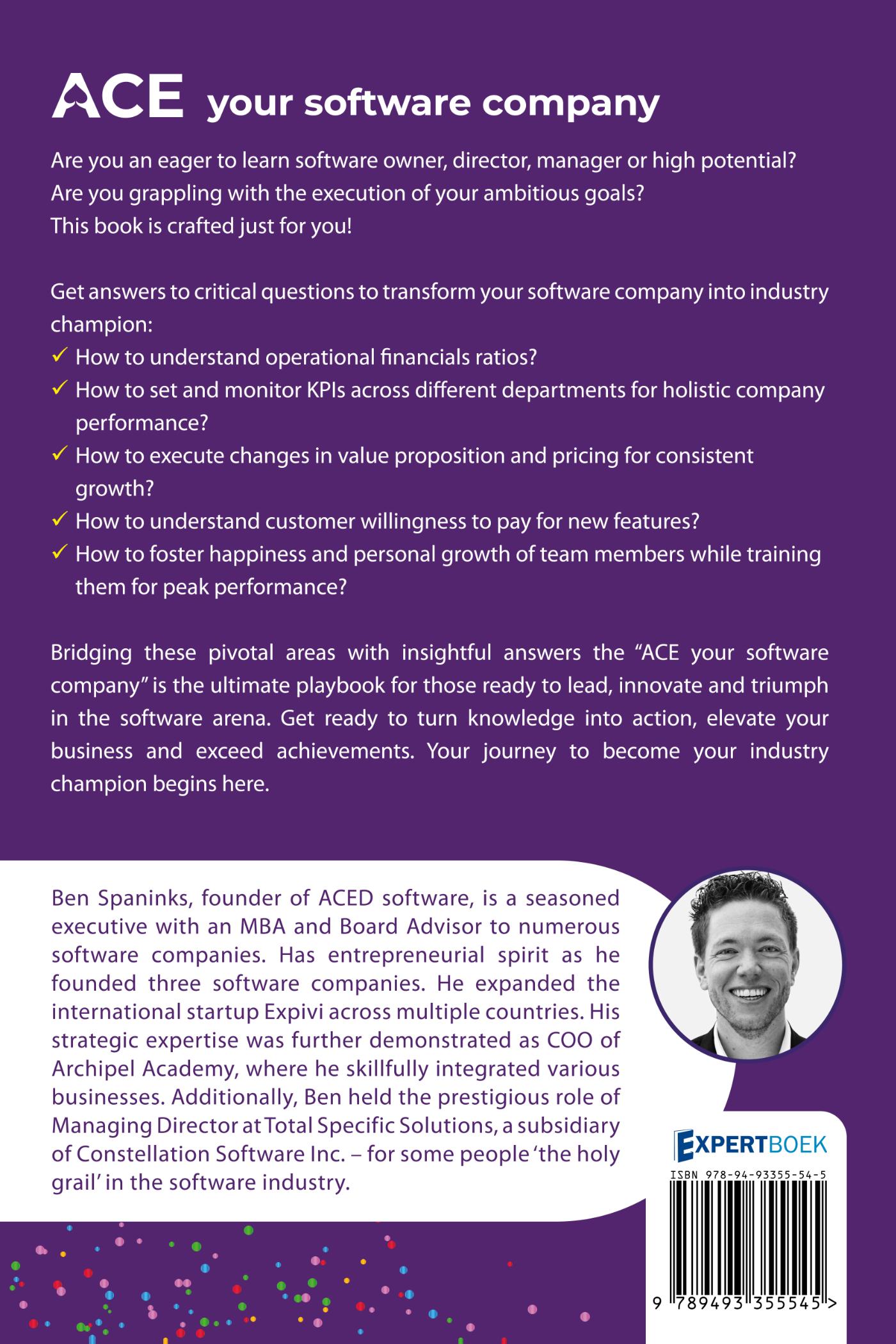 Achterkant van ACE Your Software Company