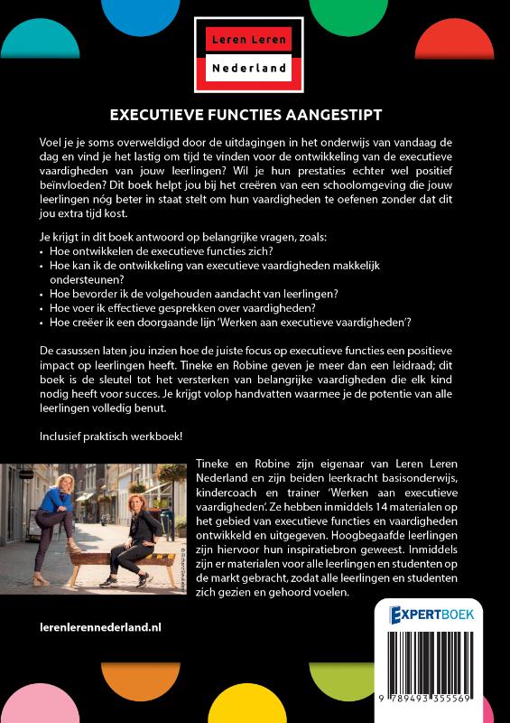 Achterkant van Executieve functies aangestipt