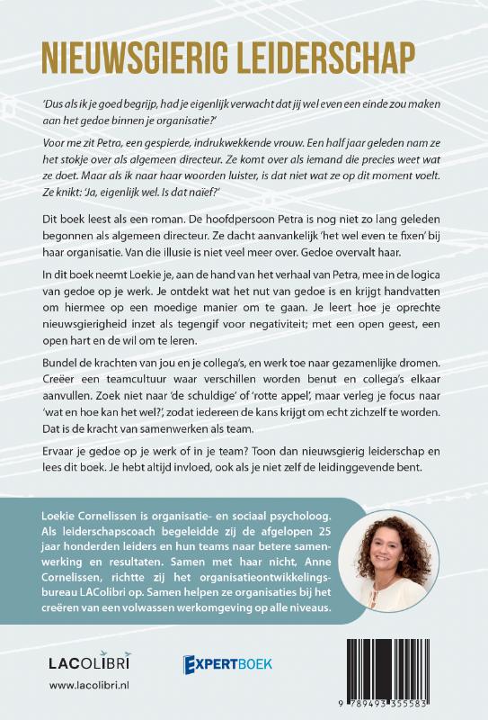 Achterkant van Nieuwsgierig Leiderschap