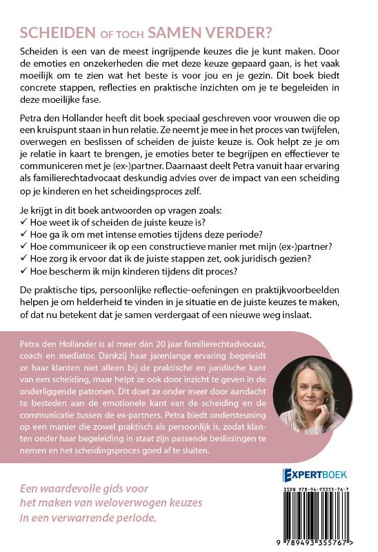 Achterkant van SCHEIDEN OF TOCH SAMEN VERDER?