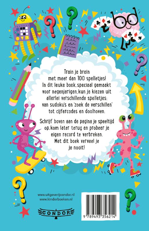 Achterkant van Brain games voor 9-jarigen