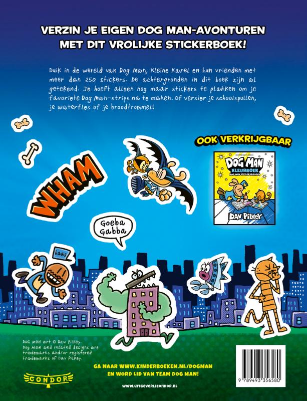 Achterkant van stickerboek