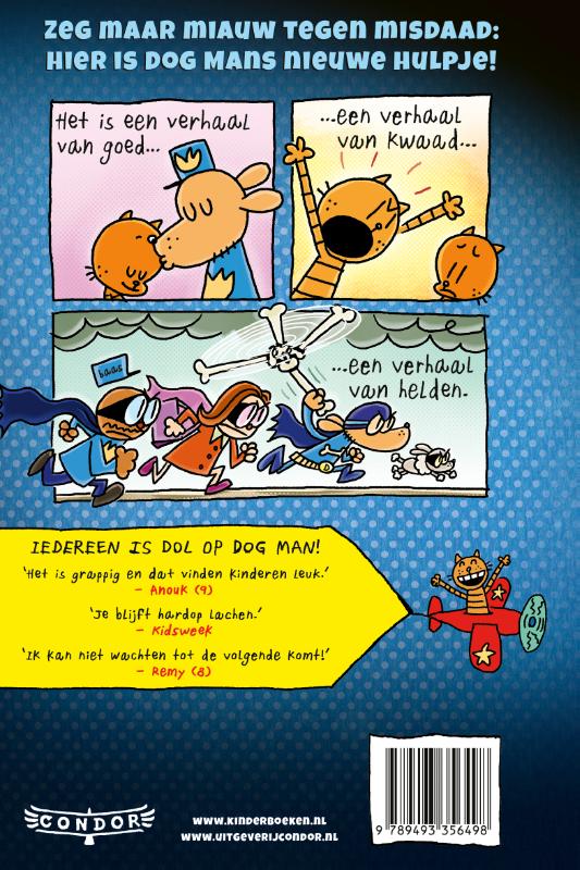 Achterkant van Dog Man en Kid Kat