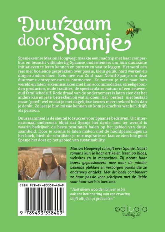 Achterkant van Duurzaam door Spanje