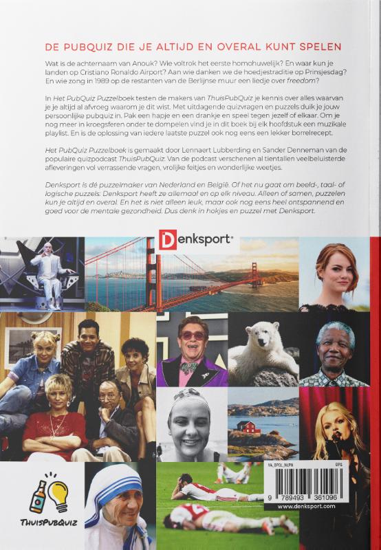 Achterkant van Denksport - Het PubQuiz Puzzelboek