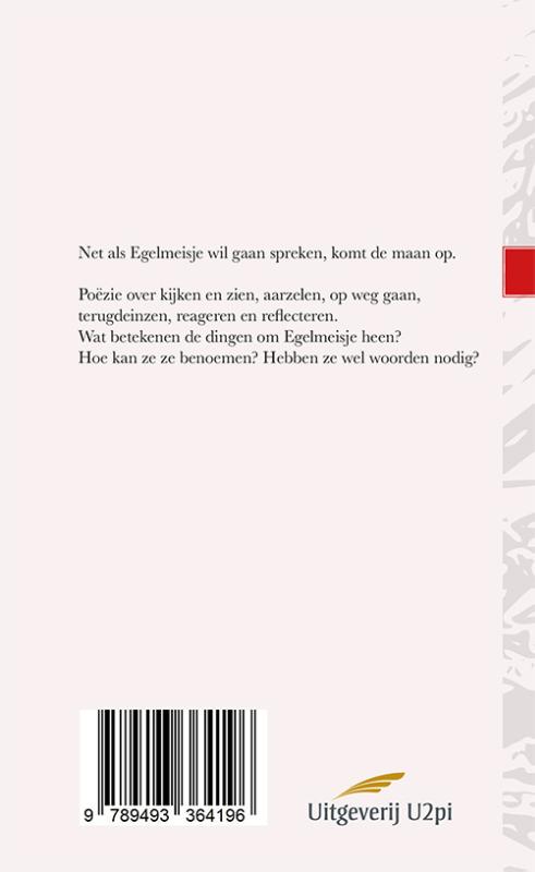 Achterkant van Egelmeisje