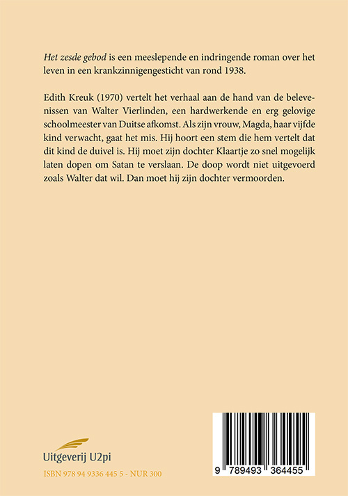 Achterkant van Het zesde gebod