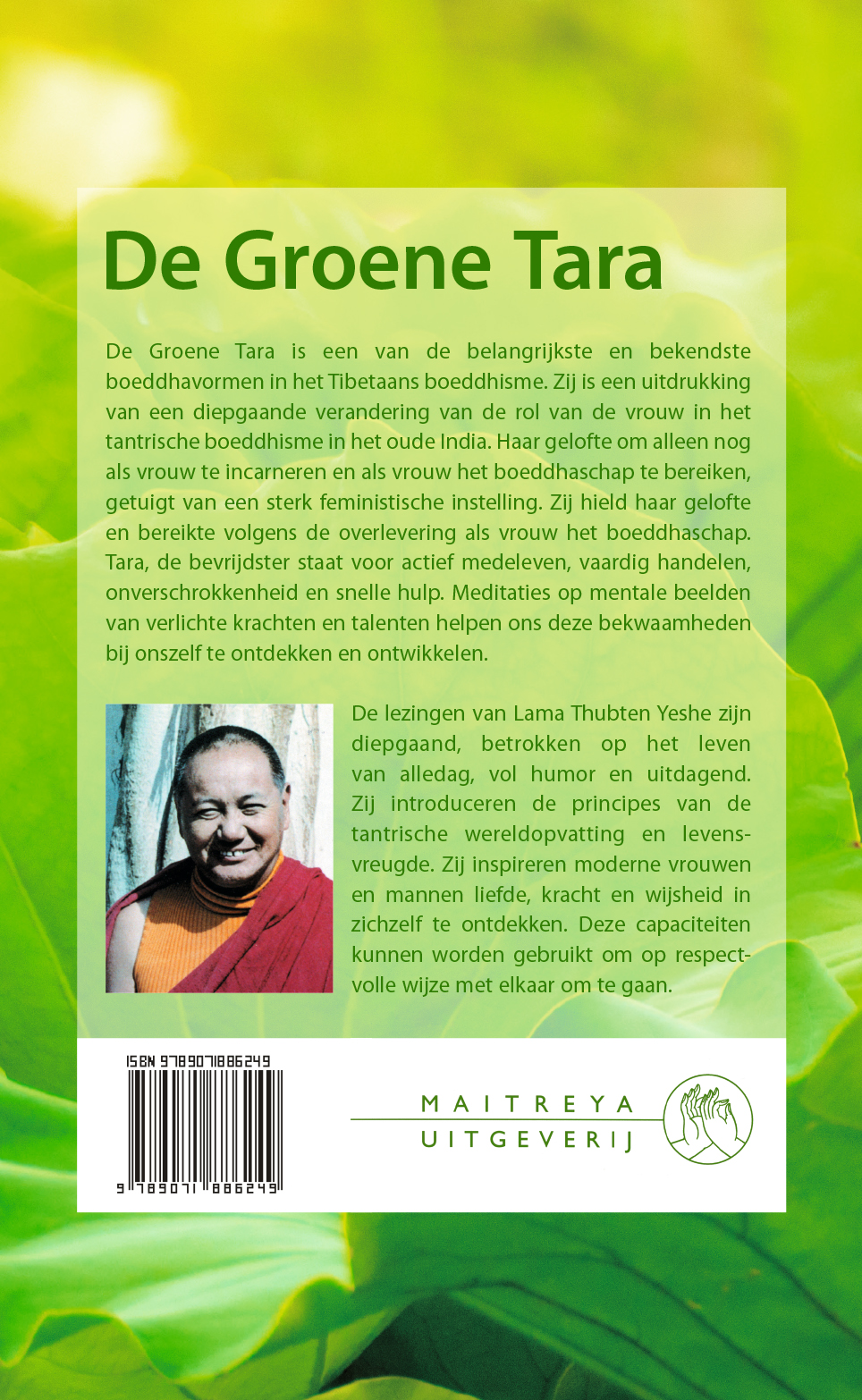 Achterkant van De Groene Tara