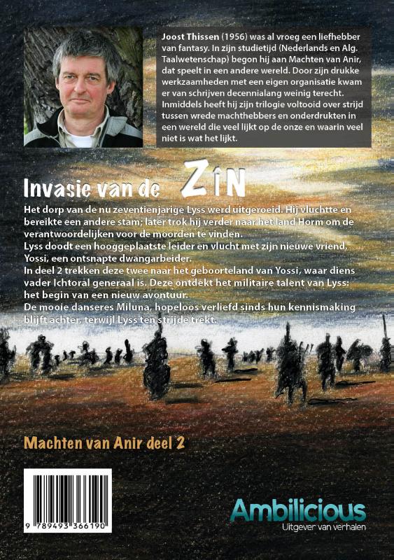 Achterkant van Invasie van de Zîn
