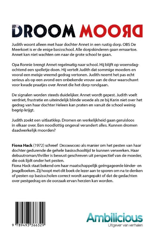 Achterkant van Droommoord