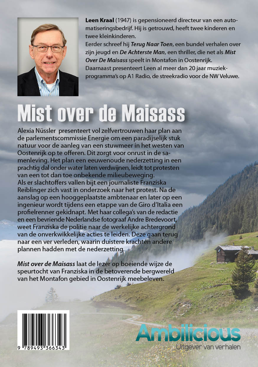 Achterkant van Mist over de Maisass