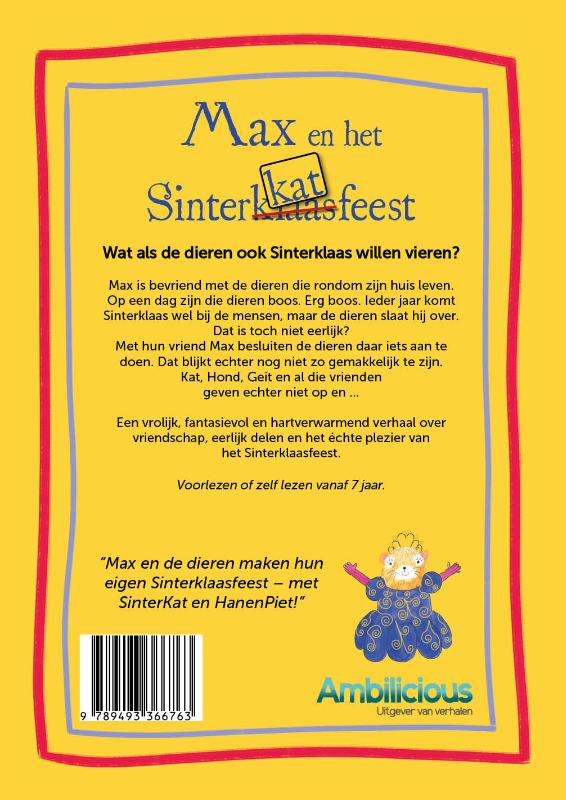 Achterkant van Max en het Sinterkatfeest