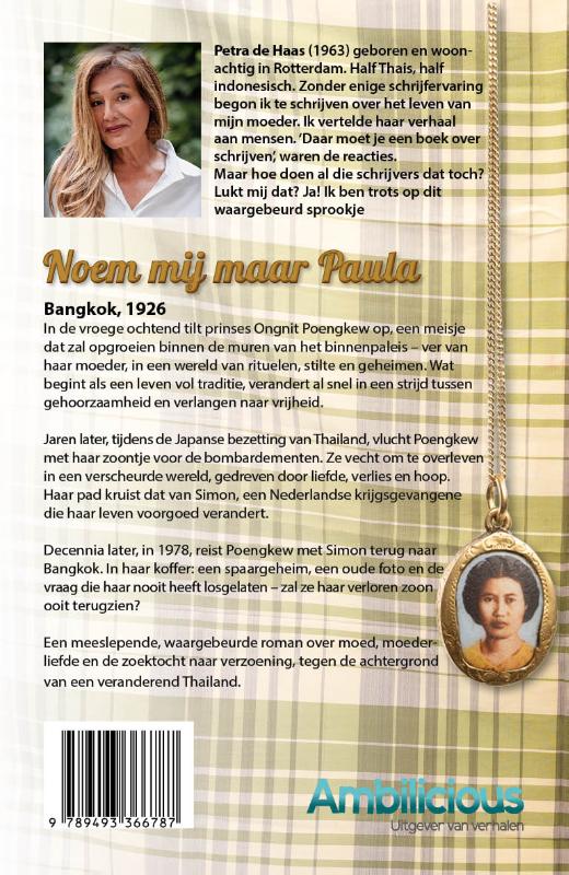 Achterkant van Noem mij maar Paula