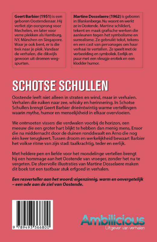 Achterkant van Schotse schullen