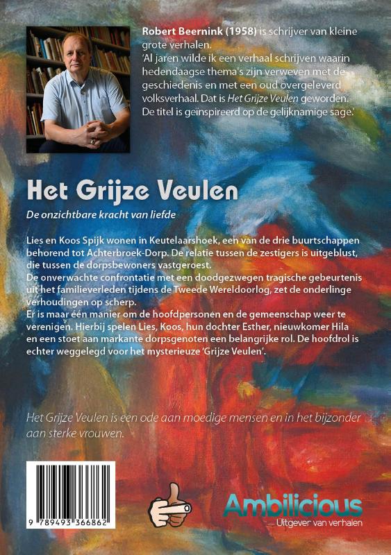 Achterkant van Het grijze veulen