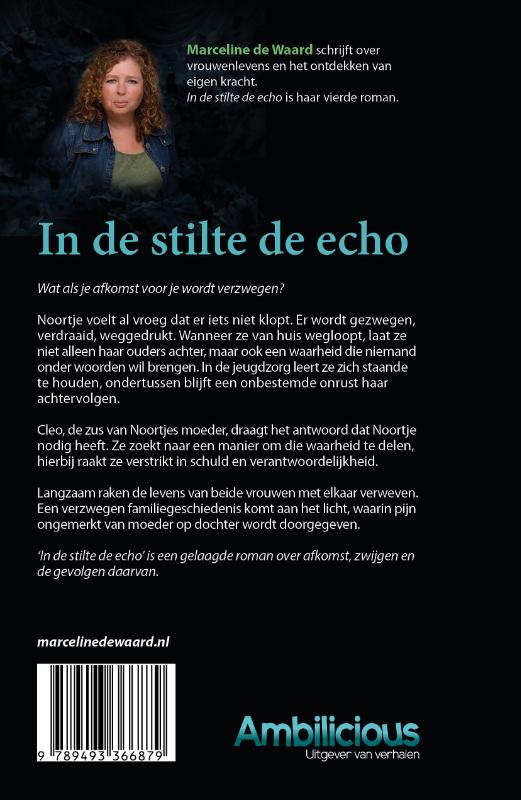 Achterkant van In de stilte de echo
