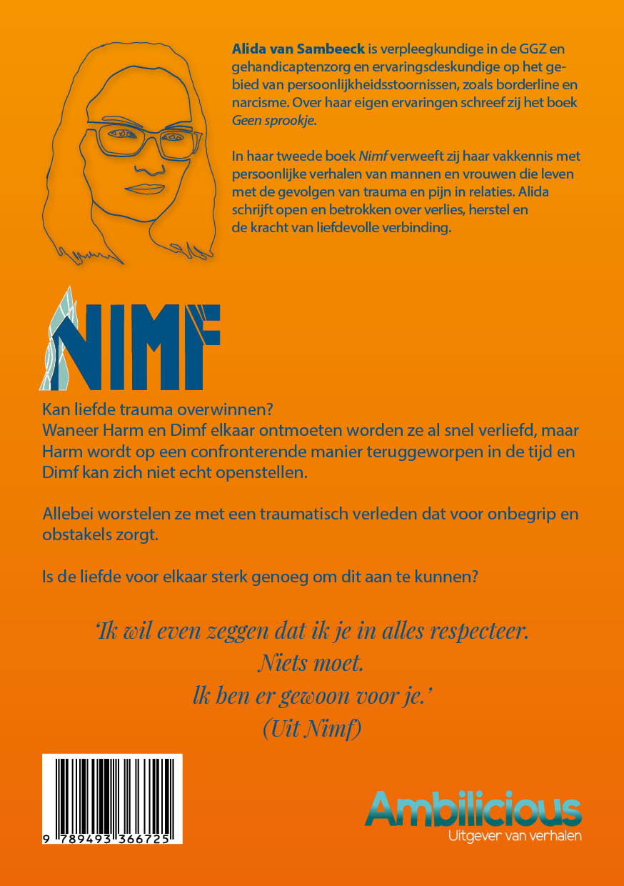 Achterkant van Nimf