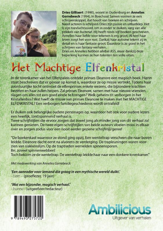 Achterkant van Het machtige elfenkristal