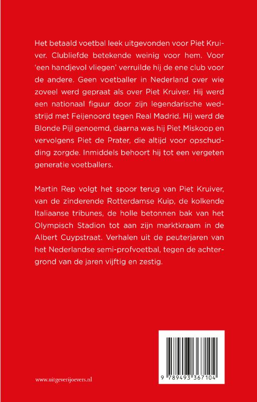 Achterkant van Piet Kruiver
