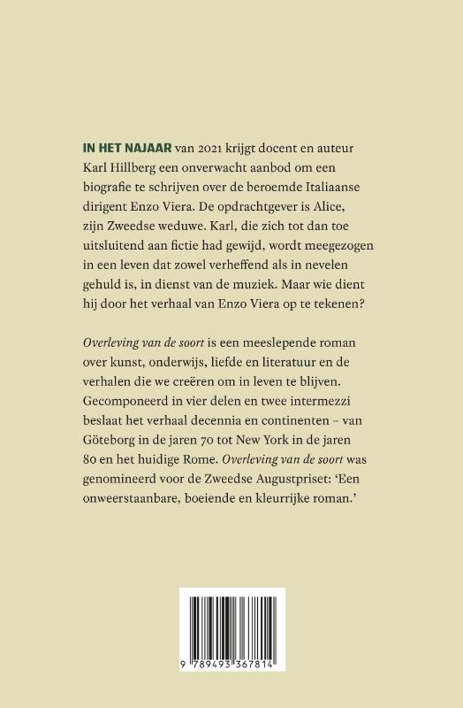 Achterkant van Overleving van de soort