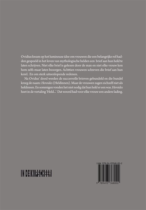 Achterkant van Ovidius: Heroides / Held…