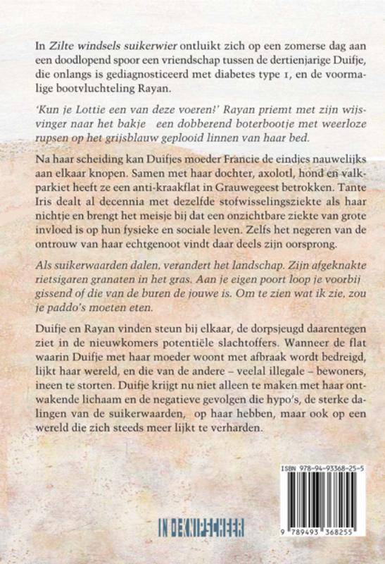 Achterkant van Zilte windsels suikerwier