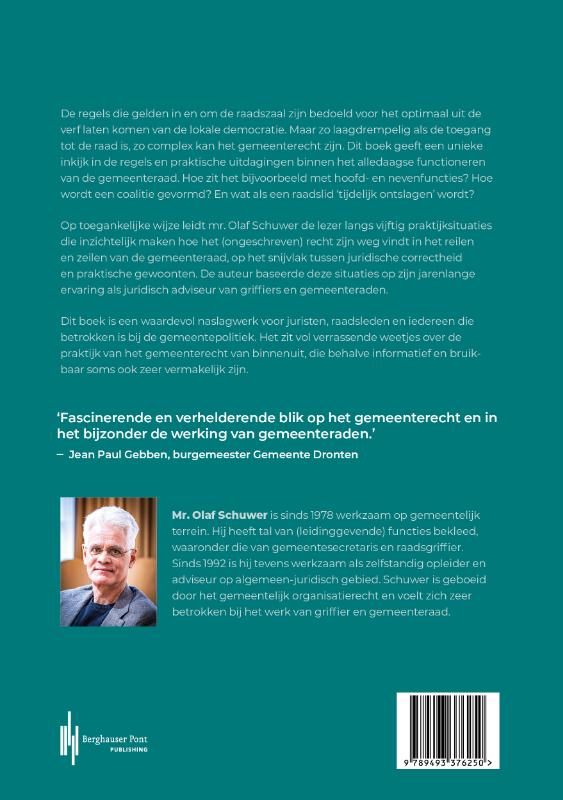 Achterkant van Gemeenterecht in en om de raadszaal