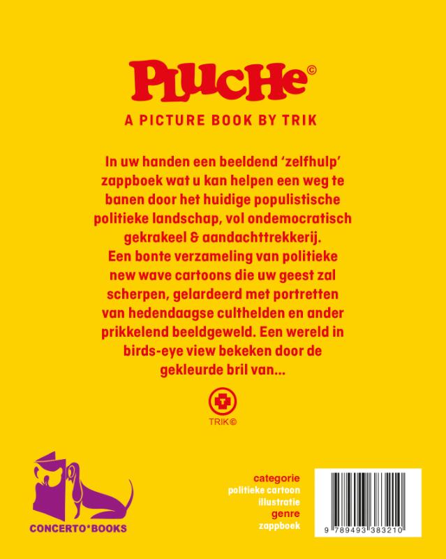 Achterkant van Pluche