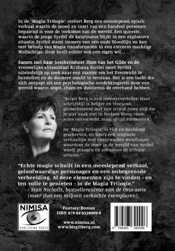 Achterkant van Magia Trilogie