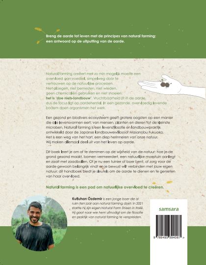 Achterkant van Natural farming