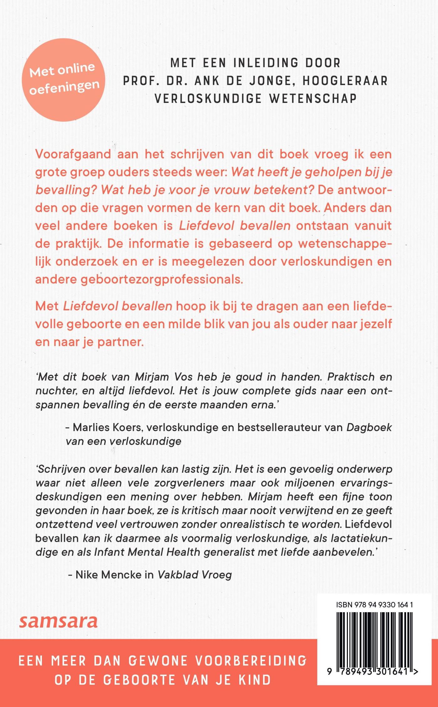 Achterkant van Liefdevol bevallen