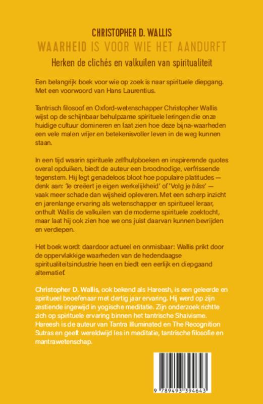 Achterkant van Waarheid is voor wie het aandurft