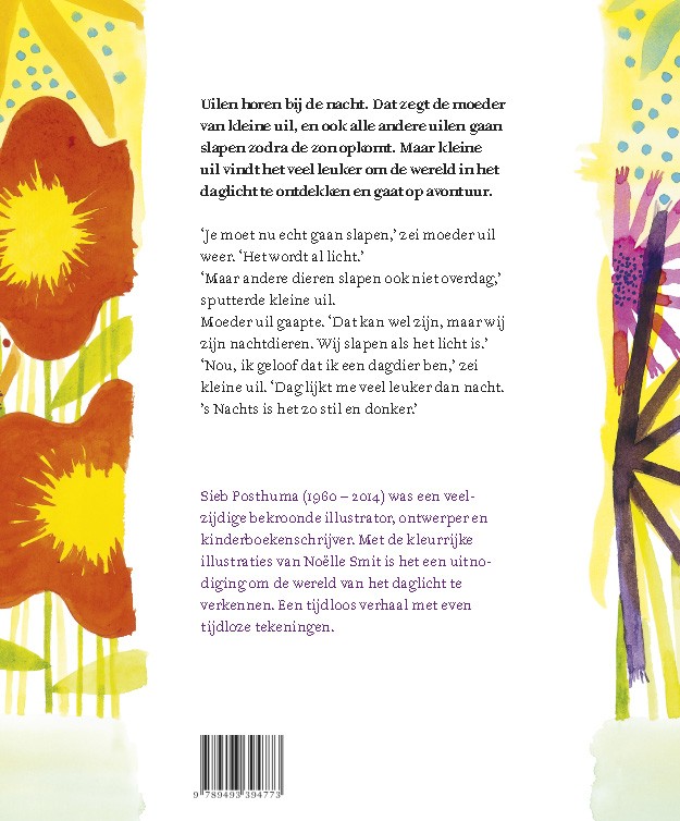 Achterkant van dag uiltje