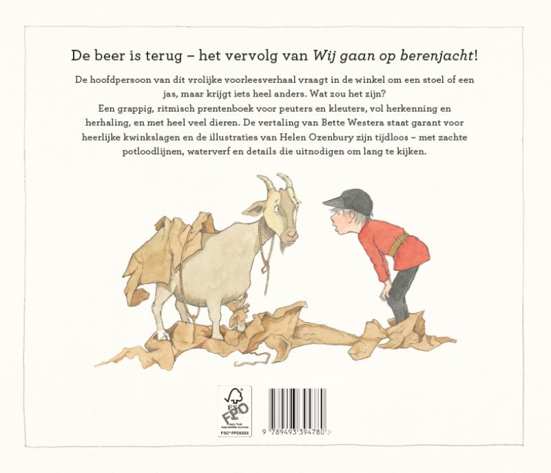 Achterkant van Wat ruik ik? Een beer!
