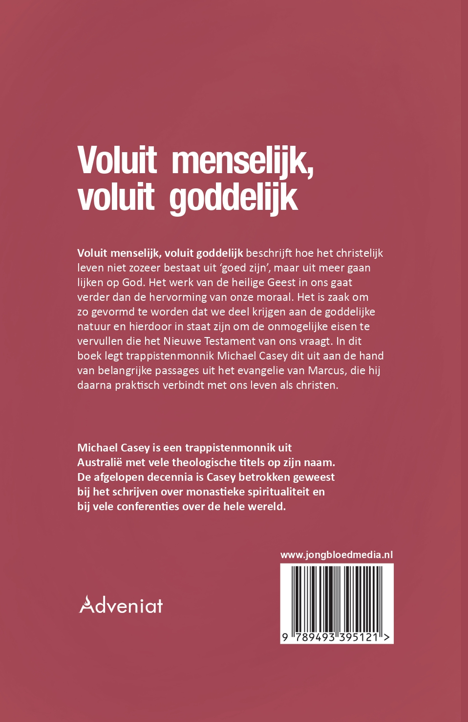 Achterkant van Voluit menselijk, voluit goddelijk