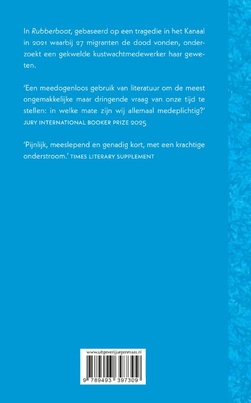 Achterkant van Rubberboot