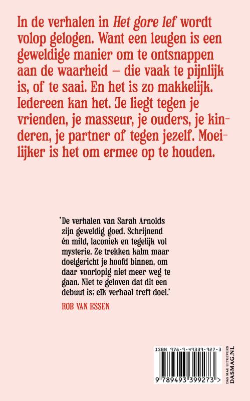 Achterkant van Het gore lef