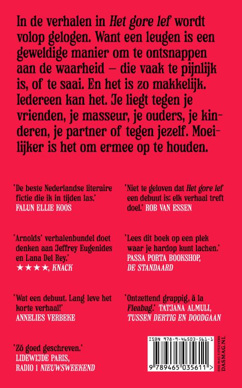 Achterkant van Het gore lef