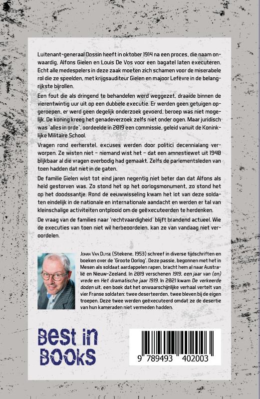 Achterkant van De genadeloze kogel