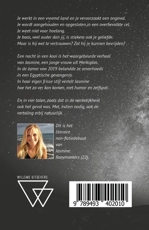 Achterkant van Een nacht in een kooi