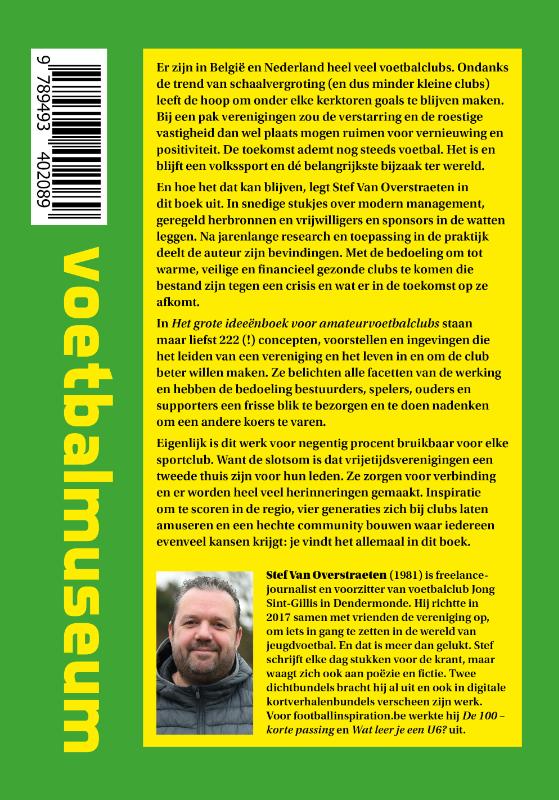 Achterkant van Het grote ideeënboek voor amateurvoetbalclubs