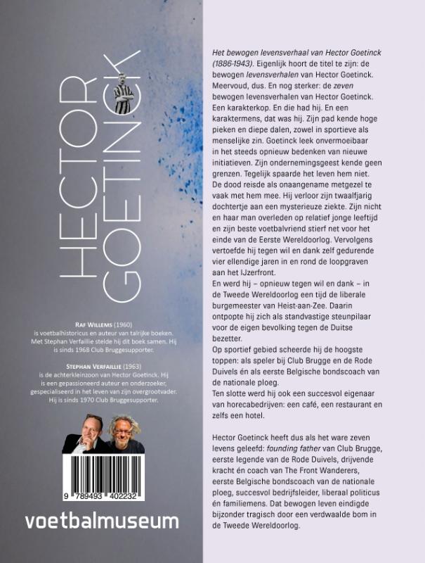 Achterkant van Het bewogen levensverhaal van Hector Goetinck