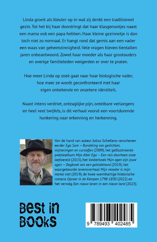 Achterkant van Op de golven van het leven