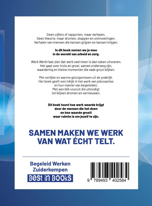 Achterkant van Werk werkt