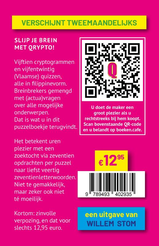 Achterkant van QRYPTO